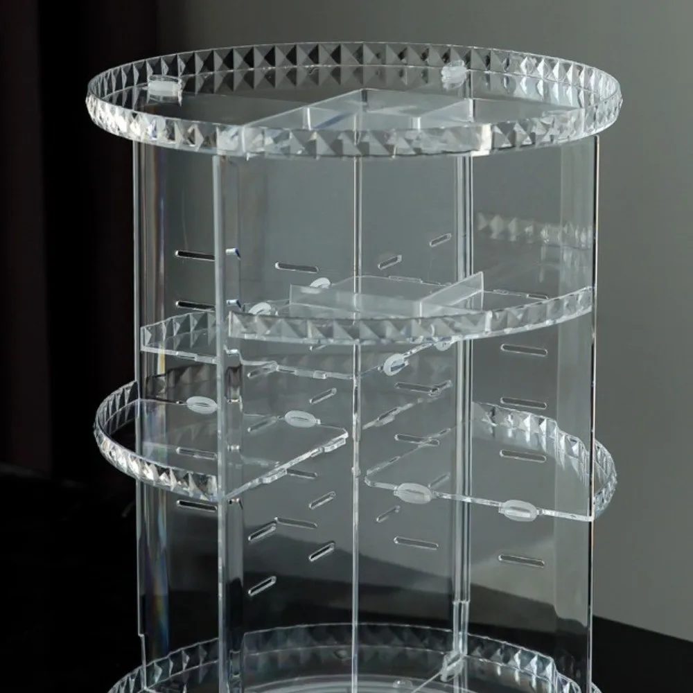 Space Saving Rotating Display Stand 360 Degree Rotating Large-capacity Desktop Storage Rack Durable Adjustable