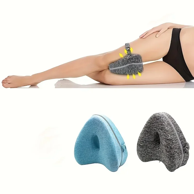 Leg Pillow Ergonomic Side Sleeping Pillows Memory Foam Knee Pillow Strap Side Sleeper Leg Support Cushion Remo 1pc leg pillow