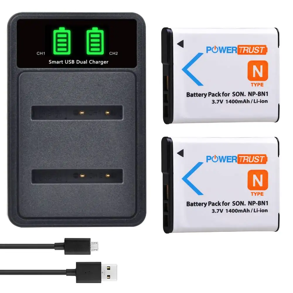 Np-Bn1 Np Bn1 Np Bn1 Batteria + Led Doppio Caricatore Per Sony Dsc-W800,Dsc-Wx220,Dsc-W830,Dsc-W810,Dsc-Qx30,Dsc-Qx100,Dsc-Qx10