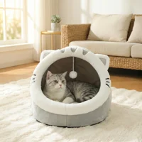 Lit universel quatre saisons pour chat, maison pour chat, lit doux et confortable pour animaux de compagnie, sac de couchage pour chiot, tente pour animaux, panier-habitat 4