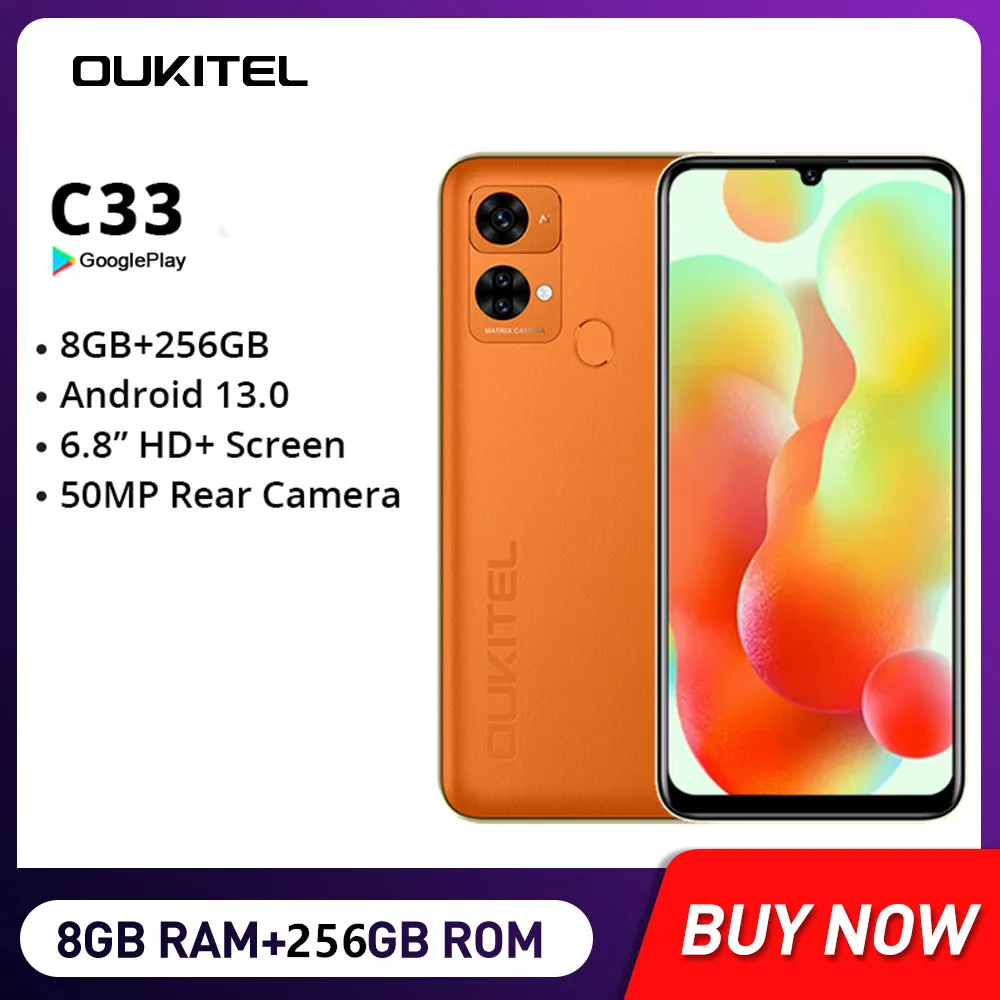 DESSEN Cover per Oukitel C33, Custodia Stile Portafoglio in Morbida
