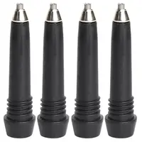 4Pcs Trekking Pole Tip Aluminum Alloy Trekking Pole Replacement Tips Outdoor Hiking Camping Tungsten Carbide Tip 1