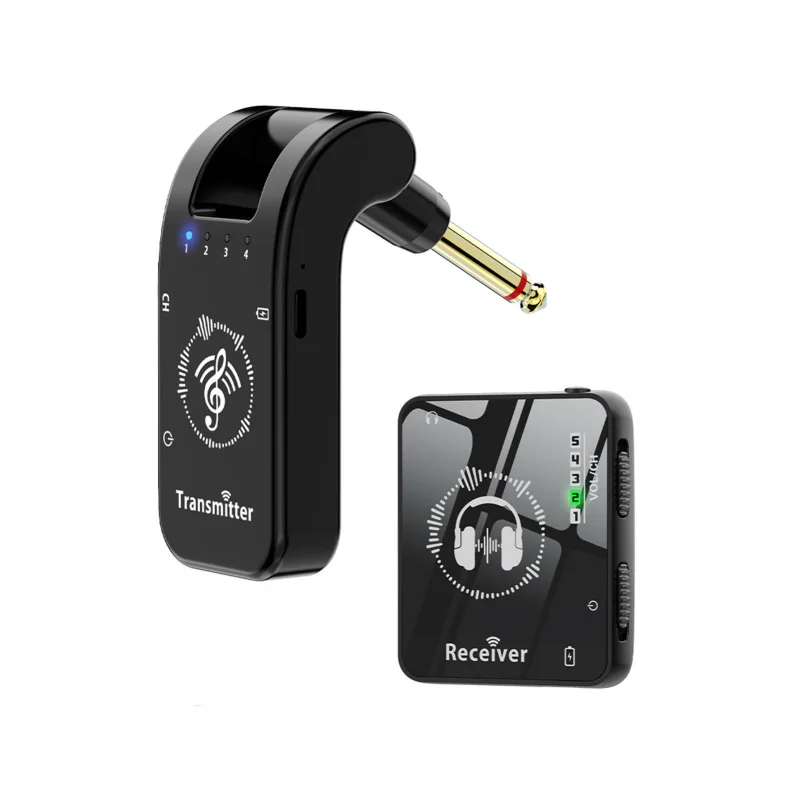 Receptor do transmissor do sistema IEM sem fio, monitor de ouvido sem fio, emparelhamento automático, plug play, acessórios universais, 2,4 GHz, banda ISM