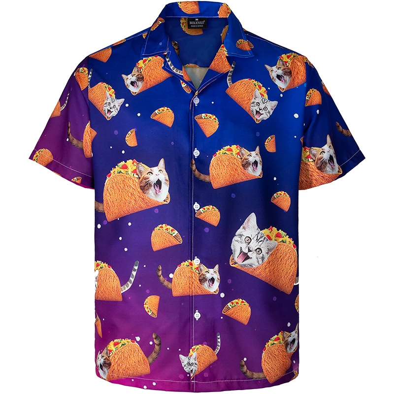 Camisa hawaiana con estampado completo de cerveza para hombre, camisas playeras de manga corta con botones, blusas de gran tamaño para hombre, ropa