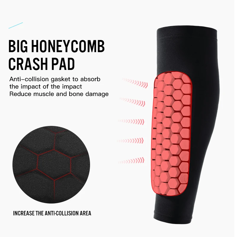 Shockproof Honeycomb Nylon Leg Sleeves & Shin Guards