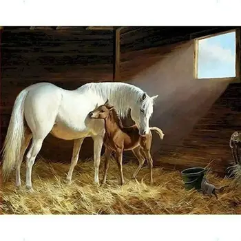 Horse and Foal painting by numbers kit