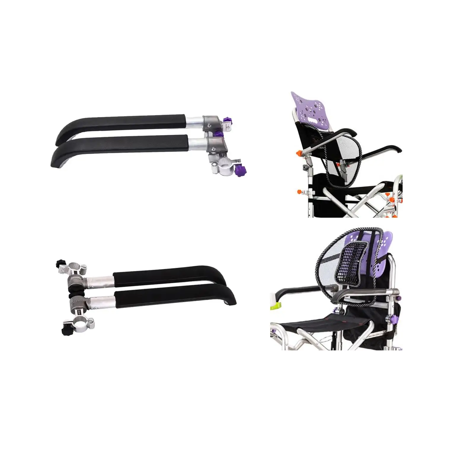 Fishing Chair Armrest Metal Folding Chair Armrest for Camping Hiking Fishing