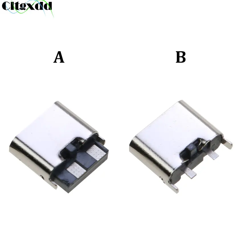 

Cltgxdd 10pcs Micro USB Jack 3.1 Type-C 2Pin 2P Female Socket Connector 180 Degree Straight For Mobile Phone Charging Port