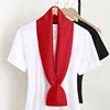 Luxury Brand Ribbon Silk Scarf 15*145cm Red Headband Neckerchief Foulard Hair Scarfs Neck Tie Lady Skinny Scarves Soft Satin 1