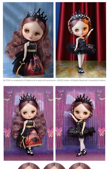 Middle Blyth Odile Magical Trickery and Love BJD Doll Black Swan Ballet Dancer Body Moveable Dolls NEW MINT IN BOX Toy Gift Girl 4