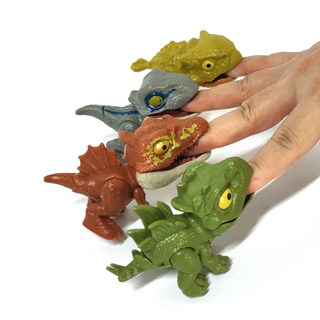 Dinossauro fidget figuras mundo brinquedo jurássico dominion dedo mordida t  rex interativo ovo pterossauro triceratops frete grátis itens - AliExpress