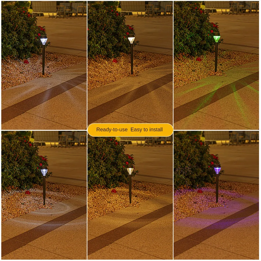 Solar lawn light LED outdoor waterproof courtyard garden villa landscape layout lighting atmosphere decoration night floor light