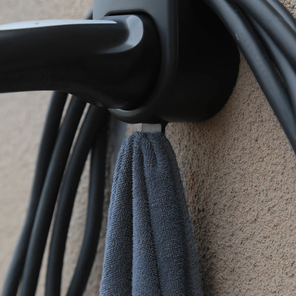 ABS Black Wall Mount Cable Organizer for Electric Vehicle Charging