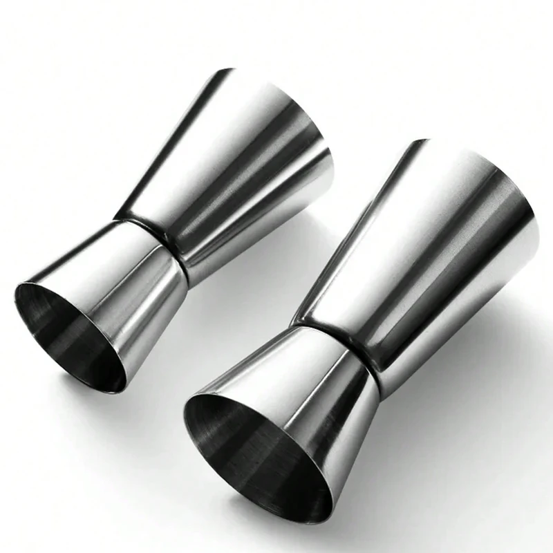 3pcs Thick Double Walled Stainless Steel Shaker Perfect Bar with Double-sided Party Silver Chef Assistant for Practical  Use