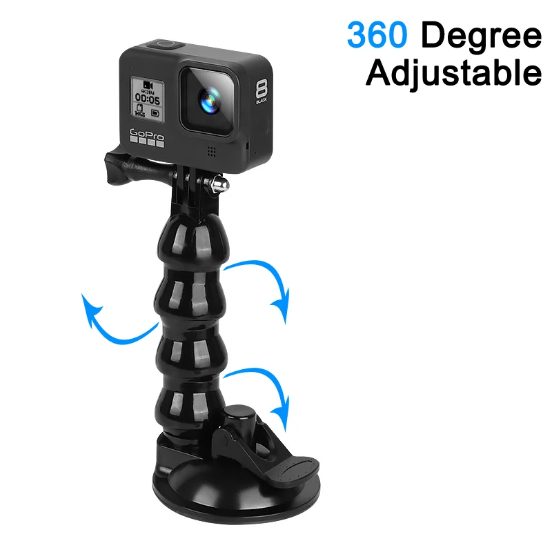 Ventouse universelle pour pare-brise, support de voiture pour GoPro hero 11  10 9 8, support DJI pour Smartphone, accessoires de caméra d'action