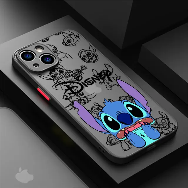 Disney Stitch The Baby Phone Case for Apple iPhone 15 Pro SE 13 12 Mini 11 Pro 7 6S XR XS X 8 Plus 14 Pro Max Shockproof Cover