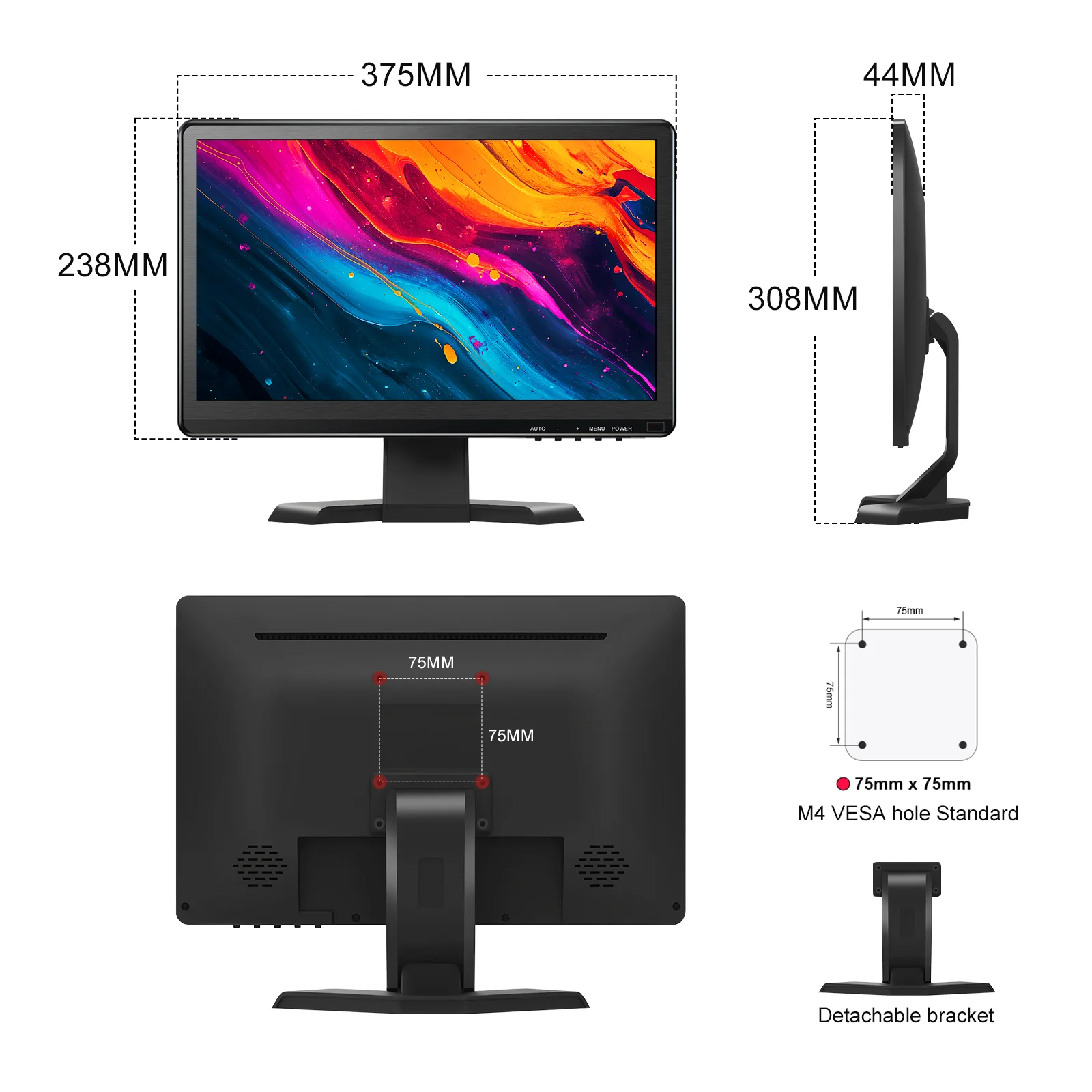 شاشة 15.6 بوصة IPS عالية الدقة 1920x1080 متعددة ال...