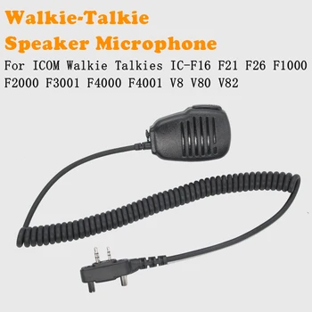 Microfono Altoparlante Portatile per Radio ICOM IC-F16, F21, F26, F1000, F2000, F3001, F4000, V86, V80 - Microfono da Spalla per Walkie-Talkie