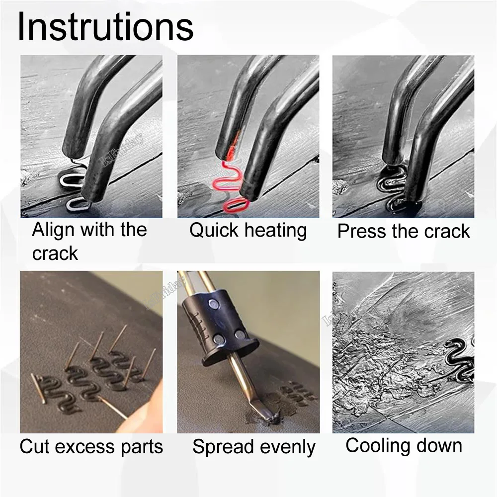 2IN1 Plastic Welder Gun Cordless Soldering iron Kit For Repairing And Reinforcing Plastic Parts Hot stapler Pen Lithium battery 4