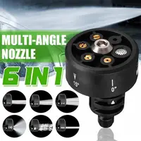 6 In 1 Car Wash Universal Nozzle Multi-function High Black Cleaner Gun Water Pressure Cordless Washer Parts 1