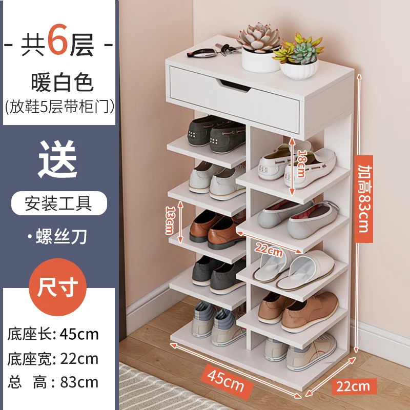 Wall Mounted Shoe Rack Door Household Simple Storage Shoe Rack Small Narrow  Space Saving Sapateira Shoe Cabinets Furniture EB5XG - AliExpress