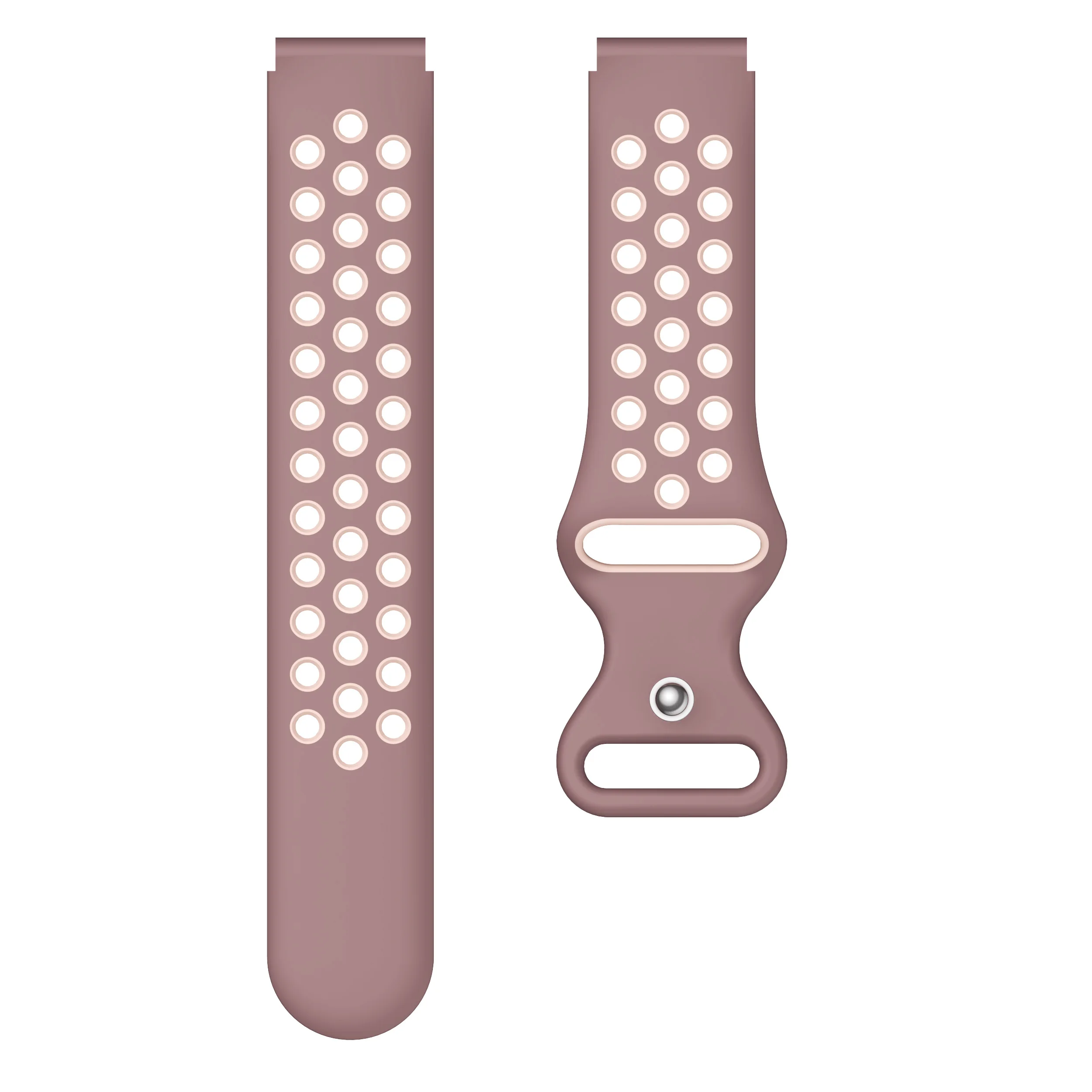 Sporty 18mm Breathable 8-Shaped Buckle Watch Strap