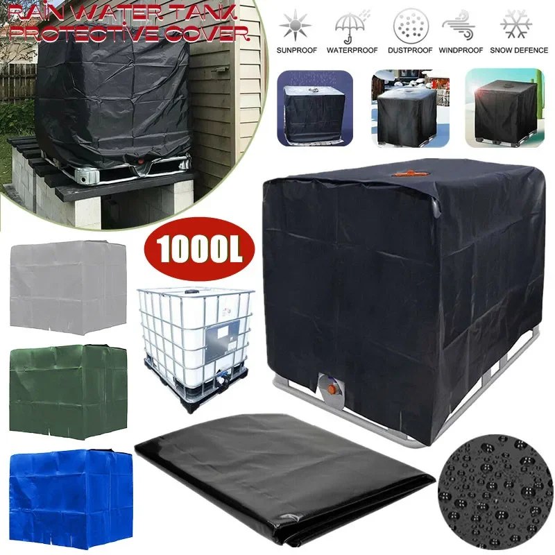 

4 Colors 1000 liters IBC container aluminum foil waterproof and dustproof cover rainwater tank Oxford cloth UV protection cover