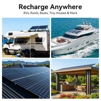 Panneau solaire RVPOZWER 200W, panneau solaire monocristallin 12 volts, 18 cellules BB, module haute efficacité, camping-car, bateau, caravane, hors réseau 6