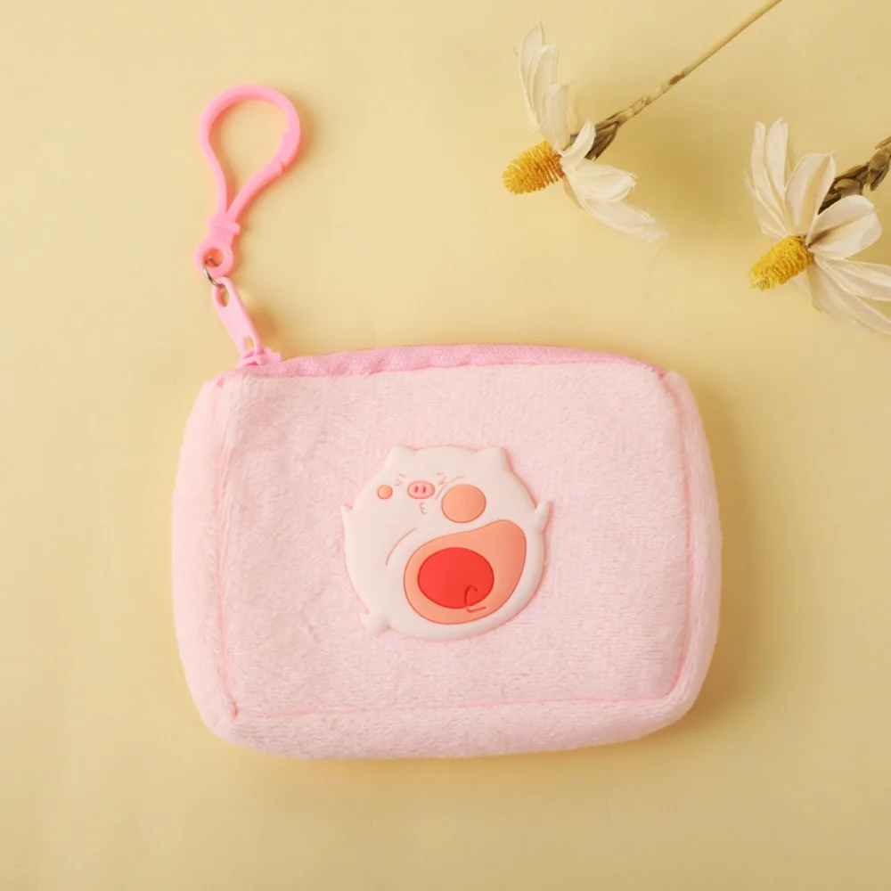 Capybara Plush Coin Purse Headphone Bag Zipper Money Cute Wallet Bags Cartoon Anime Kawai Card Printed Zipper Storage Purse Gift