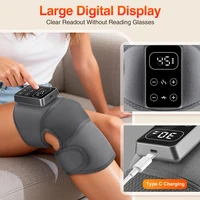 Knee Massager 3 in 1 Cordless Thermal Pad Shoulder Vibration Leg Arm Joint Brace Muscle Relax Joint Brace Muscle Relaxation 6