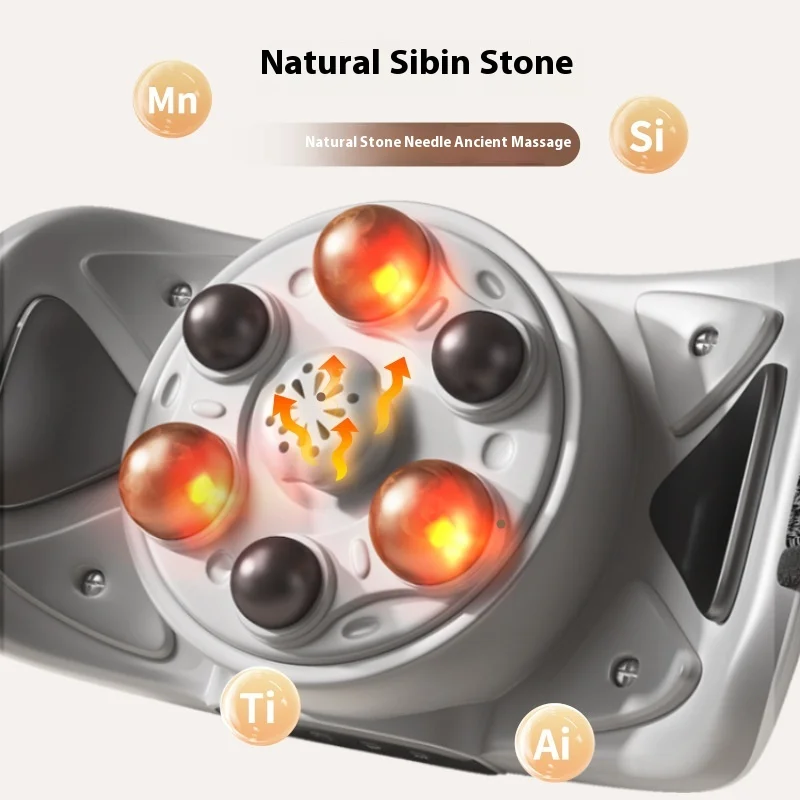 Automatic Heated Abdominal Massager Vibrating Recharge Wireless Massager Belt for Waist Back Warm Compress Slimming Massage Belt