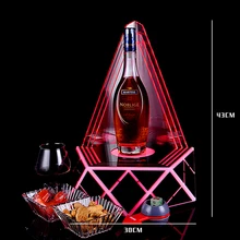  Customized luminous wine rack wine base bar supplies KTV wine display rack wine conveyor XO laser wine seat 