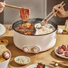 5L 6L Home Yuanyang Electric Hot Pot Electric Boiled Pan Large Capacity Double Soup Pots Non Stick Electric Frying Pan 2000W 1