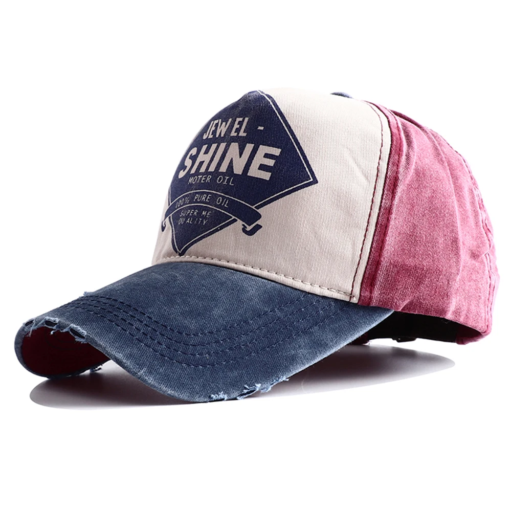 2023 New High Quality Vintage Letter Print Baseball Cap Men Women Snapback Adjustable Outdoor Hip Hop Denim Dad Hats Bone 5