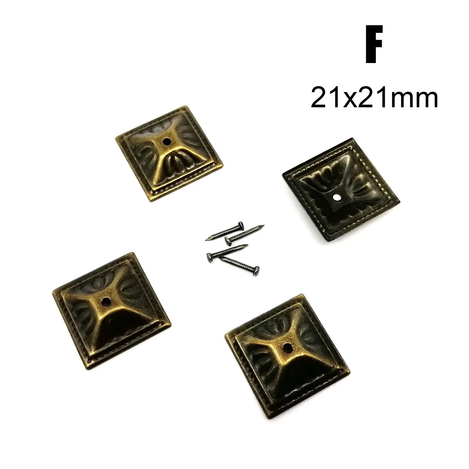 Upholstery Nail 25pcs Bronze Antique Brass Jewelry Chest Wood Box Decorative Stud Shim Pad Washer Gift Wine Case Sofa Door DIY upholstery nails