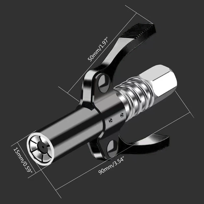 Grease Coupler grease coupler Upgraded Grease Coupler Grease Tips-Heavy Duty 10,000PSI Quick Lock-on-& Release for All Guns 1/8"NPT