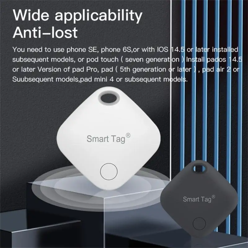 For IOS Find My App Mini GPS Tracker Bluetooth-compatible Itag Global Positioning Finder Anti-lost Key Locator Smart iTag Wallet