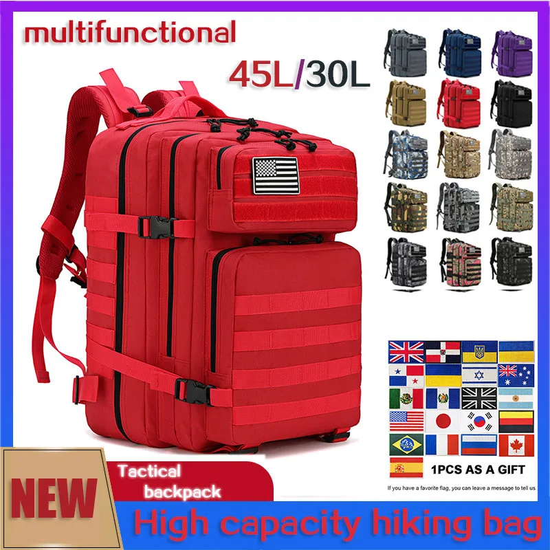 

Военный Тактический охотничий рюкзак 3P, водонепроницаемый армейский штурмовый ранец Molle для кемпинга, Путешествий, Походов, сумки 30 л/45 л