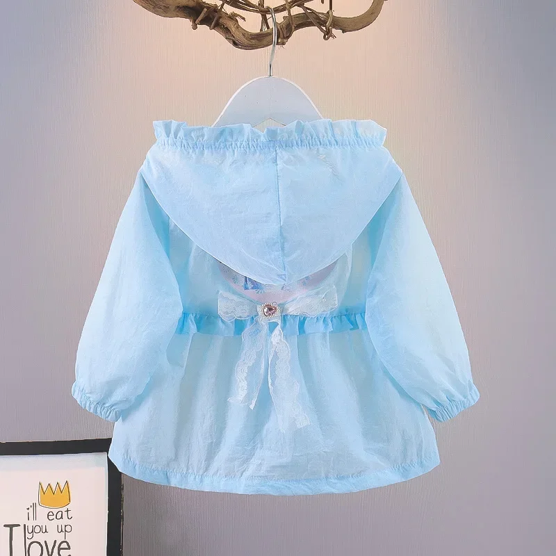 Baby Style Elsa Princess Jacket Air-conditioning Clothing Girls Sun Protection Clothing Spring and Summer