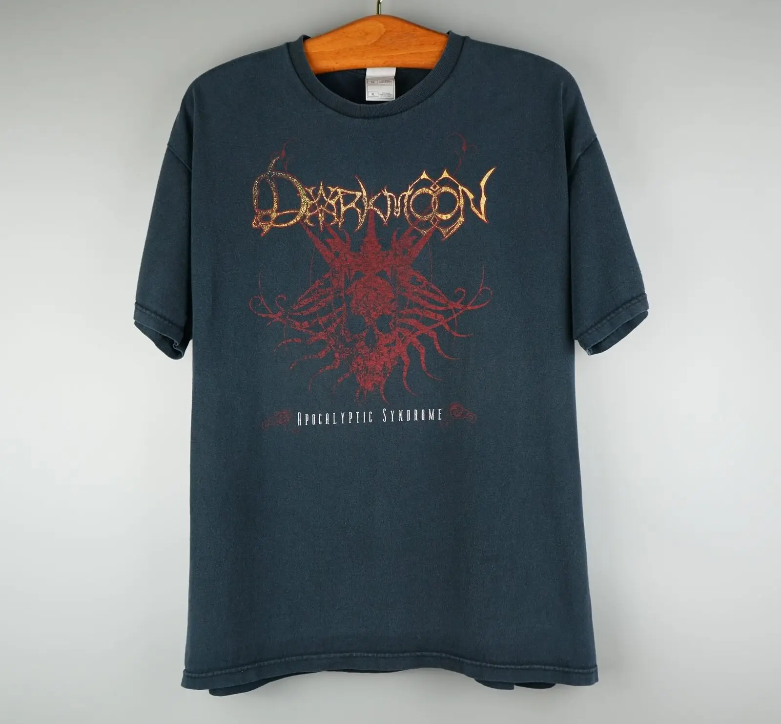 T-Shirt Vintage 2007 Darkmoon Melodica Death Metal Maniche Lunghe