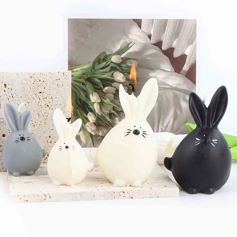 3D Cute Chinchilla Candle Silicone Mold Cartoon Version of The Size of