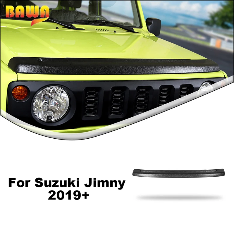 BAWA Car Front Stone Deflector Hood Protection Shield Sand Block Accessories for Suzuki Jimny car stickers car door stickers car reflective stickers car bumper sticker carbon fiber car stickers