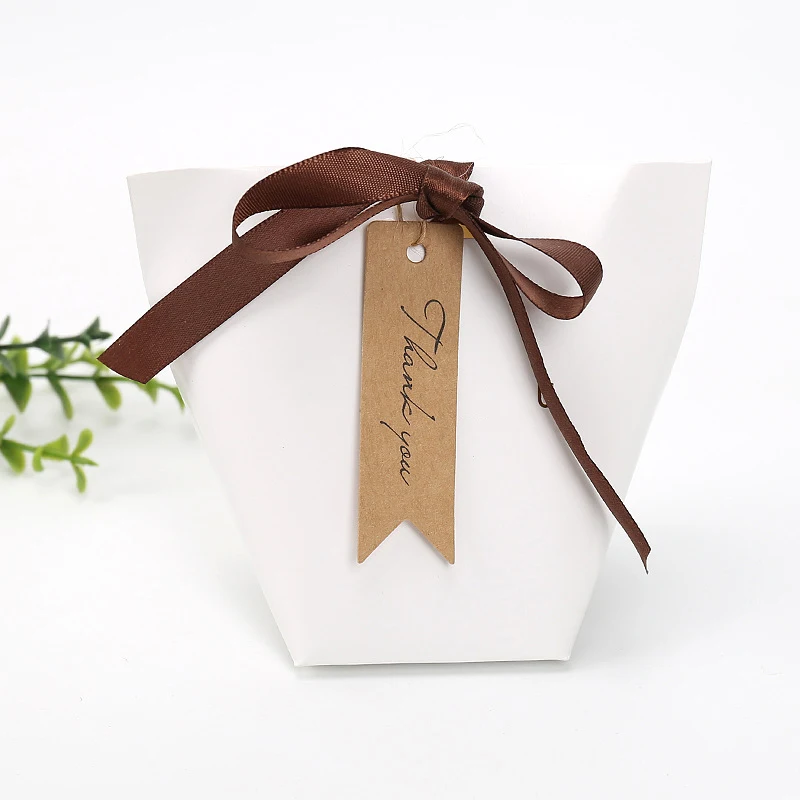 50Pcs Thank You Tag Gift Box Packaging Labels Decoration for DIY Wedding Guest Gift Birthday Party Paper Tags Listing Card thank you cards wedding favor tags gift sealing label cards