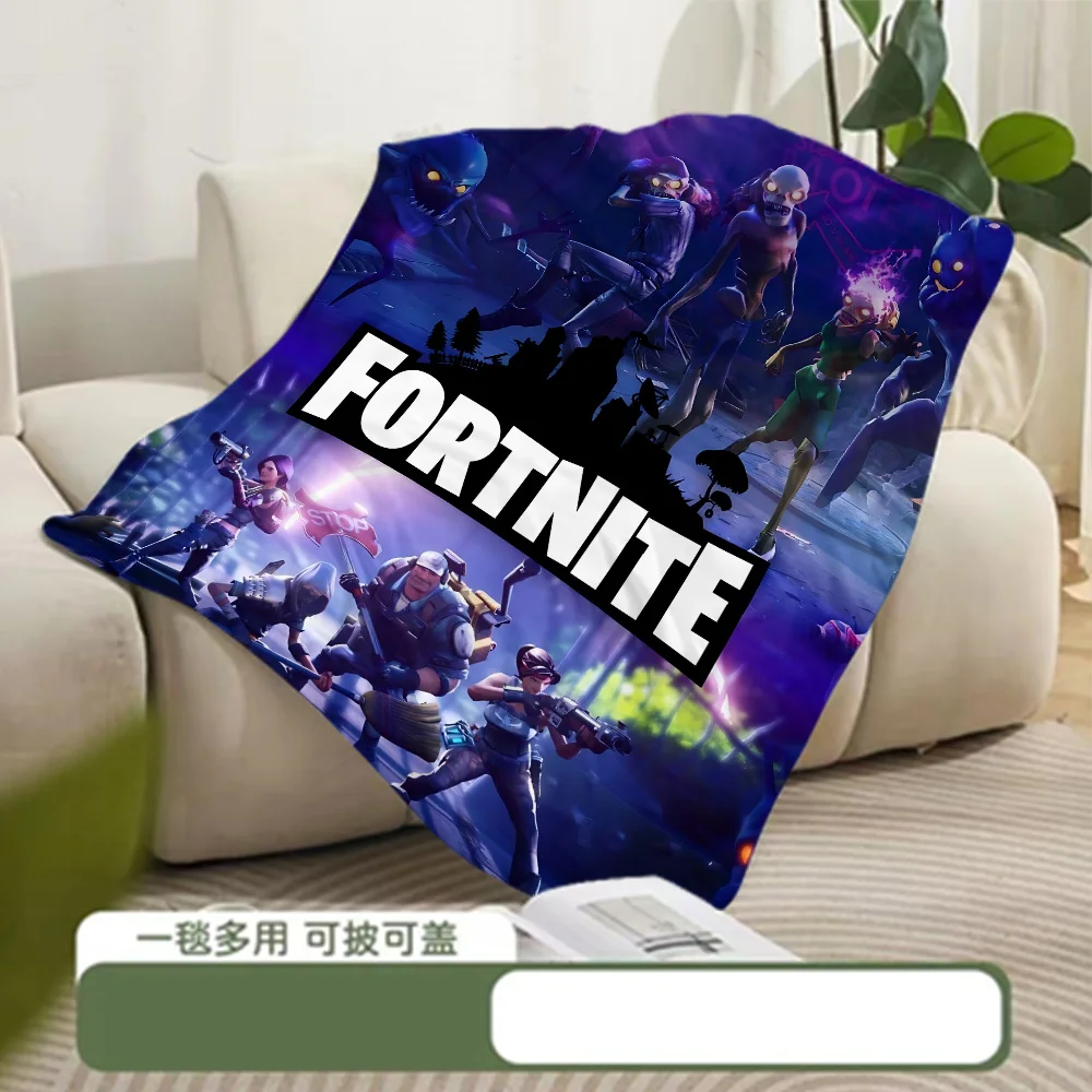 Hot Game Printed Blanket Picnic Blanket Cartoon F-FORTNITES Warm Blanket Soft and Comfortable Home Travel Birthday Gift 3