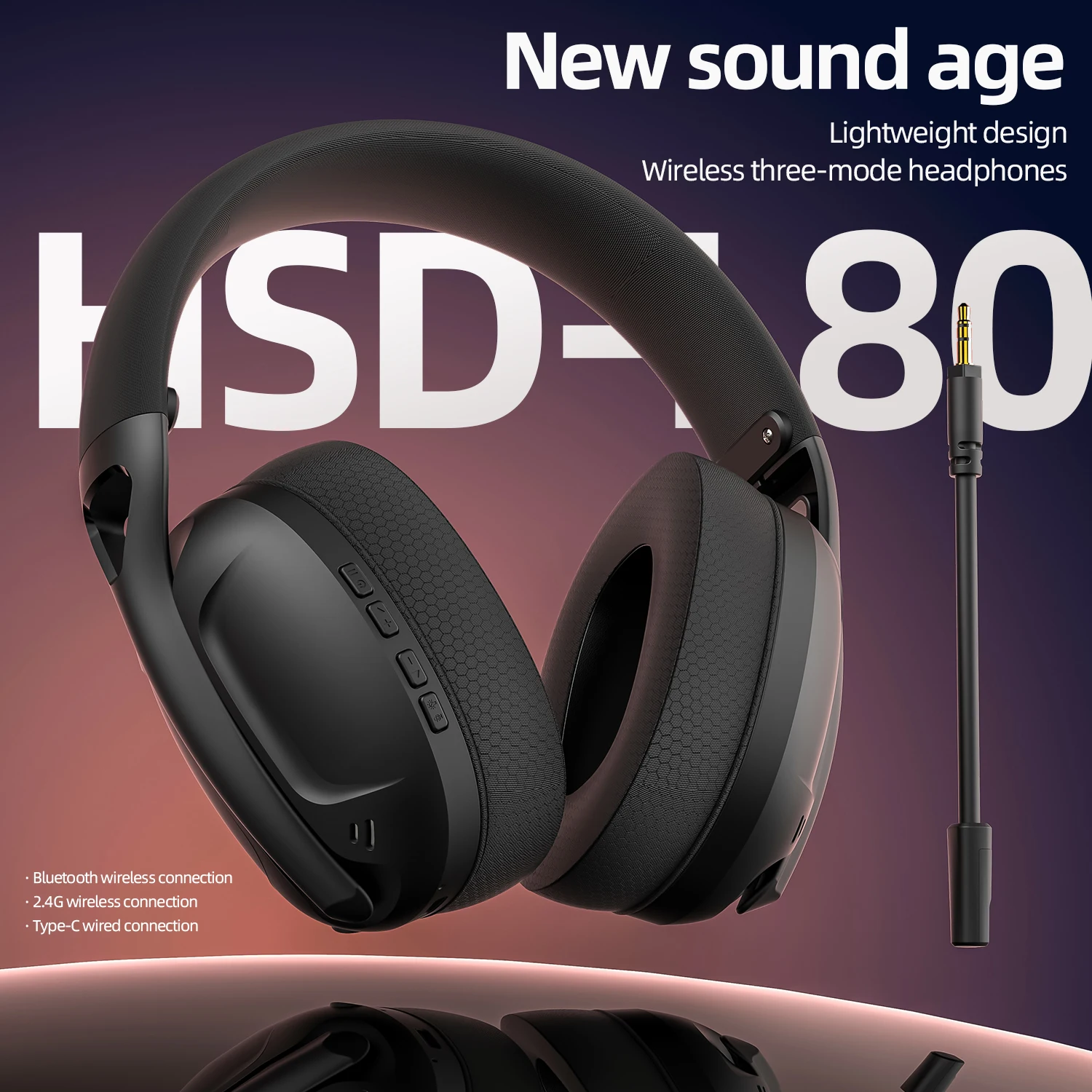 SMAILWOLF Bluetooth headset wireless wired three-mode with microphone lightweight entertainment game desktop laptop wireless headphones wired headphones wireless headset gaming headphones wired headset