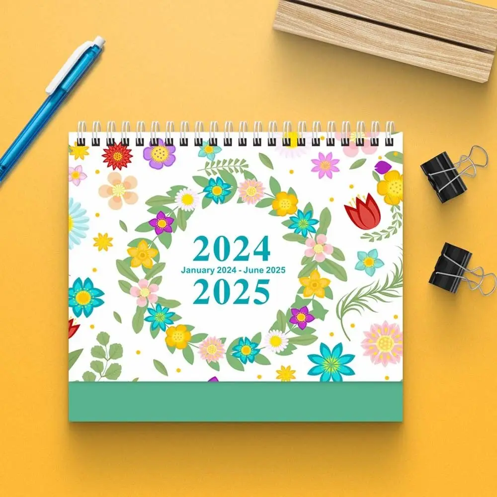 

Agenda Organizer 2024 Desk Calendar Weekly Schedule Office Stationery English Calendar Paper 18 Months Stationery Supplies