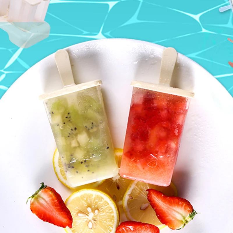 4PCS Ice Mold Ice Cream Molds Ice Lolly Cream Maker Mold DIY Popsicle Mould Frozen Yogurt Icebox