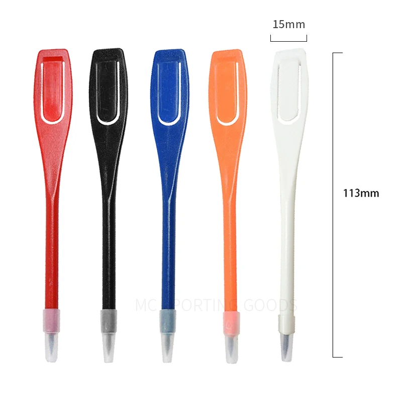 5pcs/set Golf Scoring Pencils, Plastic Golf Marker Pen Clear Lead Writing Scoring Pen Scorer Pencil for Sport Games Meeting 6
