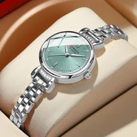 CURREN-Elegant Dress Watch for Women, Luxurious and Exquisite, 28mm Dial with Shinning Rhinestone, Quartz Wristwatch, New 1