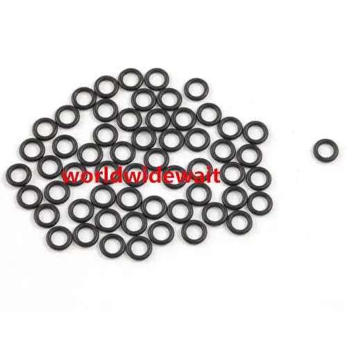 

50 Pcs 5/6/7/8mm x 1mm Thickness Mechanical Black NBR O Rings Oil Seal Washers